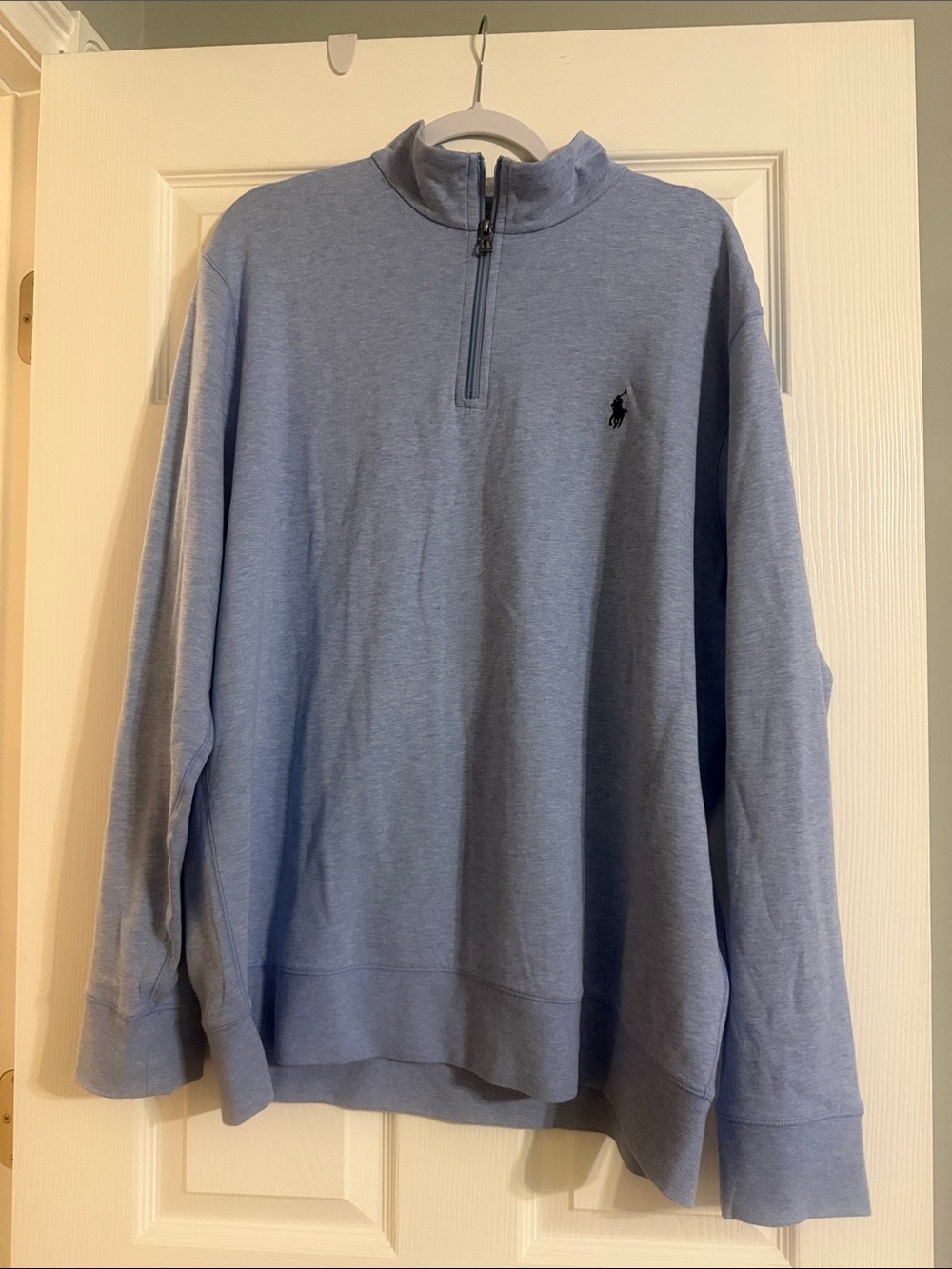 Polo by Ralph Lauren Light Blue Quarter-Zip Sweater Pullover